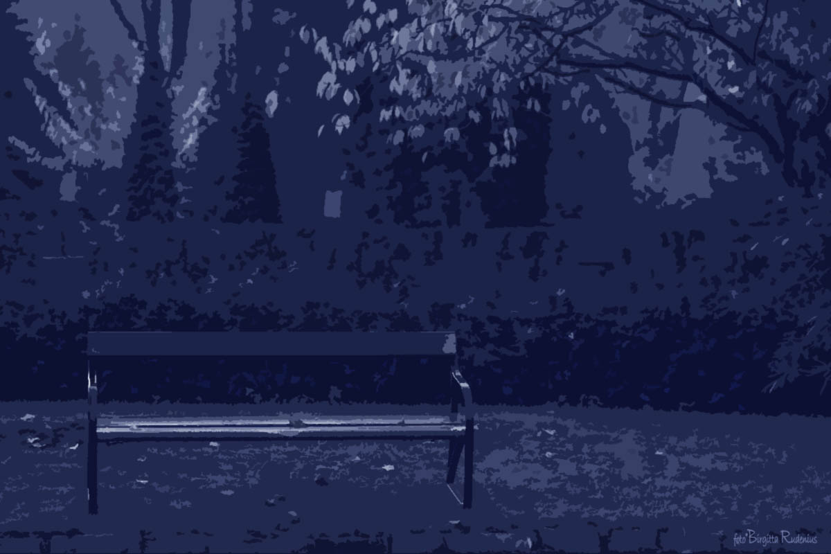 Blue Bench for Lovers ©BirgittaRudenius