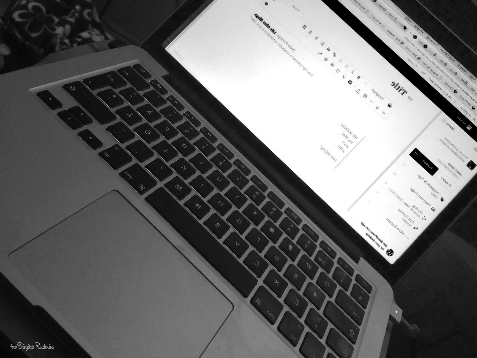 My MAC and life - Just saying! ©BirgittaRudenius